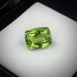 Peridoto Sfaccettato Naturale 3,8 Ct Colore Verde Mix Taglio Gemma Sciolta Pakistan - Foto 1 di 7