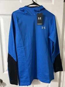 Under Armour Men's ColdGear Infrared Hoodie Pullover, Blue/Black, L - Picture 1 of 2