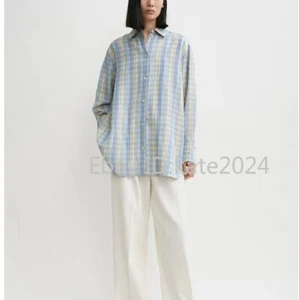 Mujer Toteme Otoño Nueva Informal Versátil Camisa Estampada a Cuadros - Imagen 1 de 10