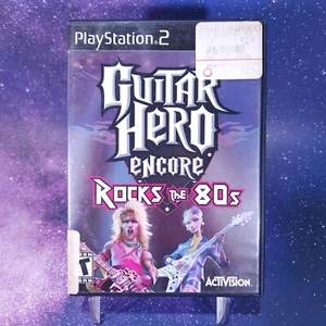 Guitar Hero Encore - Rocks The 80s (Sony PlayStation 2 PS2) - Complete w/ Poster - Picture 1 of 5
