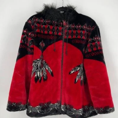 Ameri Mode Dream Catcher Red Vintage Fleece size S Foto 1 de 4