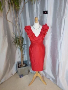 Gorgeous Coast Dress New Size 16 Red Ruffel Classic Wedding ball Partys Ascot - Picture 1 of 5