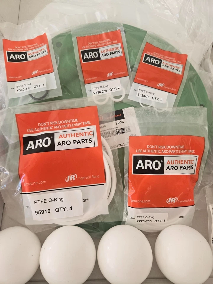 New ARO 637165-44  Diaph Pump Repair Kit, Teflon for 1  1/2" & 2" Poly Pumps - Image 1 of 1