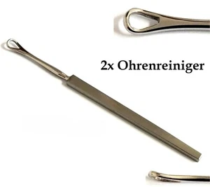 2er Set Ohrenreiniger Ohrreiniger Ohrlöffelchen Edelstahl - Bild 1 von 4