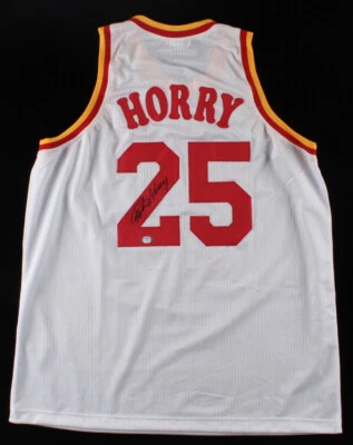 Robert Horry Signed Houston Rockets Jersey (PSA COA) 7xNBA Champion / Forward - Image 1 of 4