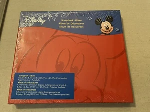 Disney Memories Mickey Mouse & Friends Scrapbook Album Red Sealed 8x8 Pages - Picture 1 of 2