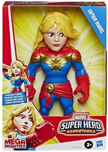 Figurita Capitán Marvel Super Héroes Aventuras 25 CM Mega Mighties Hasbro NUEVO - Imagen 1 de 6