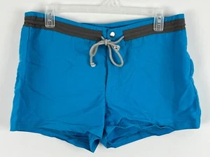 Space Girl-Z Activewear Shorts Size L Waist 32in Inseam 2.5in Rise 10in Blue Nyl - Picture 1 of 7