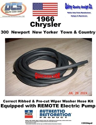 Chrysler 300 Newport New Yorker 1966 limpiaparabrisas manguera para bomba eléctrica remota Foto 1 de 2
