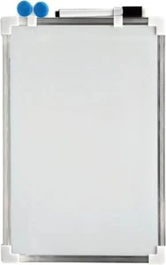 MAGNETIC WHITEBOARD SMALL LARGE WHITE BOARD DRY WIPE NOTICE OFFICE SCHOOL HOME - Picture 1 of 11