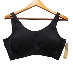 Truekind Women's Size 3XL Black Daily Comfort Wire Shaper Bra Nylon Spandex NWT - Picture 1 of 9