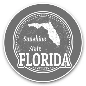 2 x Vinyl Stickers 30cm (bw) - Florida Sunshine State America Miami #40223 - Afbeelding 1 van 8