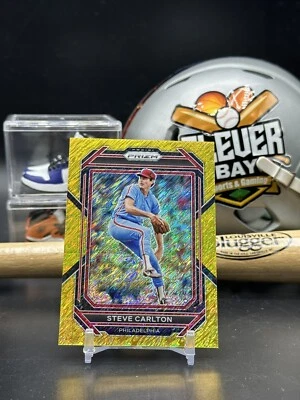 Panini Prizm Gold Shimmer Steve Carlton Phillies #180 2023 (CBMH) Foto 1 de 2