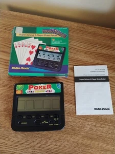 Radio Shack Super Deluxe 2-Player Draw Poker Handheld Game - Picture 1 of 6