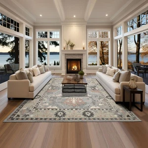 Arts & Crafts LoomBloom Multi Size Gray Hand Hooked Transitional Wool Area Rug - Picture 1 of 50