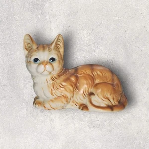 Enesco Orange Striped Tabby Cat 4" long x 3" tall x 2.25" deep EUC - Picture 1 of 9