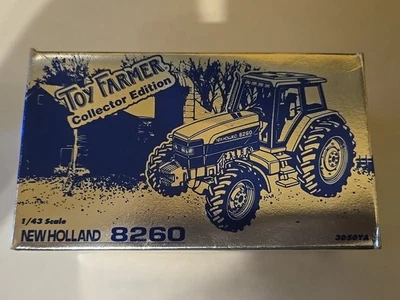 Ertl 玩具 农民 1997 年 农场玩具展 1: 43 New Holland 8260 拖拉机 带盒! 全新! — 第 1/4 张图片