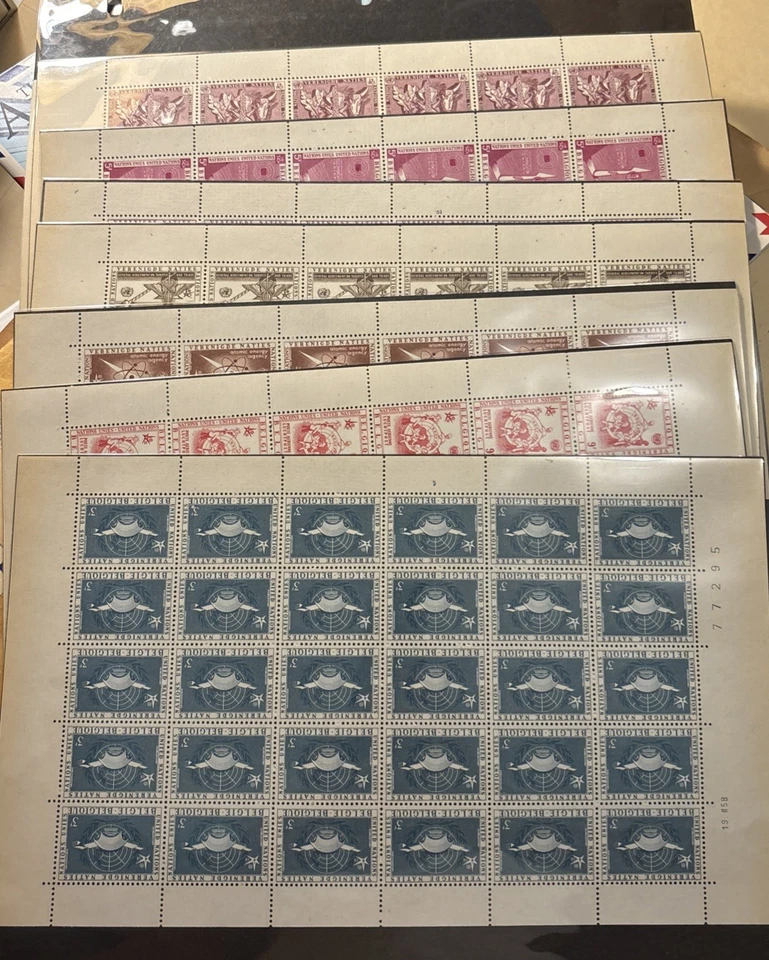 Belgium 1958 World Fair Brussels Full Sheet Set16=C15-20+#516-25 +MNH+SCV04=306$ - Image 1 of 1