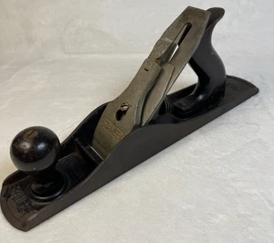 Vintage Stanley Bailey No. 5 Wood Plane - Wood Handles - Smooth Bottom - USA - Picture 1 of 17