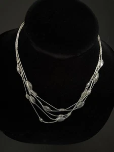 Dana Buchman Multistrand Strand Adjustable Necklace Adjustable 16.85-20” Pre Own - Picture 1 of 6