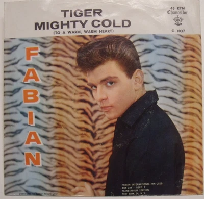 Fabian - Tiger - 1959 Teen Idol 45 & Picture Sleeve - Image 1 of 4
