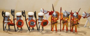 7x Playmobil figuras egipcios + soldados mongoles 4745, 3x caballos blancos - Imagen 1 de 9