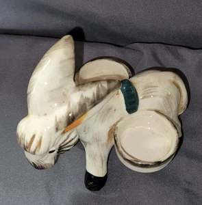 Vintage Ceramic Hand Painted Donkey Japan Collectible Home Office Shelf Decor - Picture 1 of 9