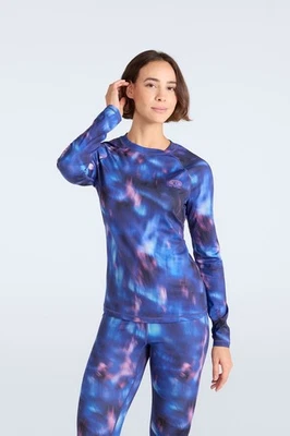 Top capa base estampado elástico de pista animal para mujer Foto 1 de 4