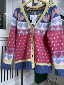 NEU 🙂LOVEShackFancy Deena Strickjacke L Größe mit Etikett - Bild 1 von 10