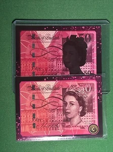 £50 British Pound Sterling Note Card - Holo & Normal - #49 - Cardsmiths Series 3 - Picture 1 of 6