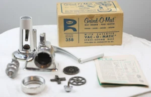 DE COLECCIÓN RIVAL KITCHENER GRIND O MAT & SHRED O MAT PICADORA DE CARNE CON CAJAS - Imagen 1 de 20