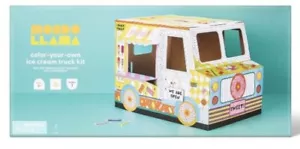 Color-Your-Own Ice Cream Truck Art Kit Mondo Llama Correlated Panels NO Markers - Picture 1 of 7