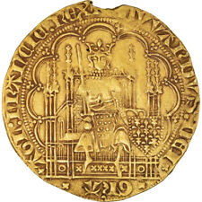 [#845842] Moneta, Francia, Aquitaine, Edward III, Ecu d'or à la chaise, 1344, BB