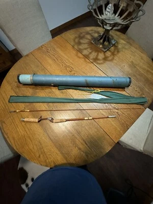 Vintage Eagle Claw Write & McGill Deluxe 6’ Rod Bag & tube .  No. DRC 6  Rare - Image 1 of 4