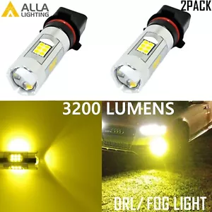 LED Yellow Fog Light for 2011-2013 Toyota Highlander,3000K Golden Yellow,PSX26W - Picture 1 of 6
