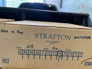 Stratton S42 Self Forming Straw Hat Sheriff State Trooper - Sizes 6 1/2 to 7 7/8 - Picture 1 of 160