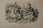The Real Grievance by William Henry Boucher (Antique 1874 Cartoon Print) 