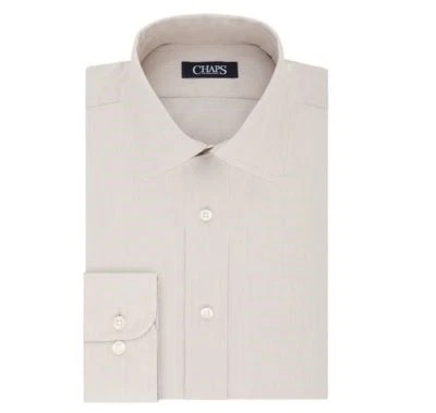 Camisa de vestir de sarga de cuello elástico sin planchar ajustada gris, beige, rosa () Foto 1 de 3