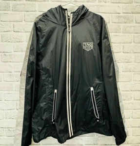 TAG Heuer Full Zip Hooded Windbreaker Black Men's Size XL - Picture 1 of 9