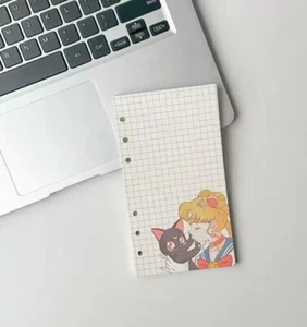 Sailor Moon A6 45-Blatt-Notizbuch, Nachfüllung, Spiralbinder, Luna&Moon - Bild 1 von 1