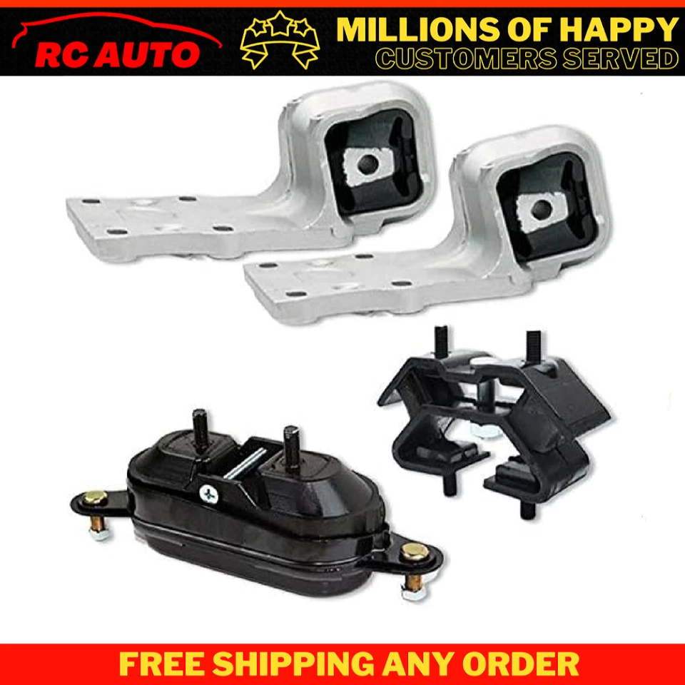 Fits 1997-2005 Chevrolet Venture 3.4L 2WD Motor & Trans Mount Set 4pcs - Image 1 of 1