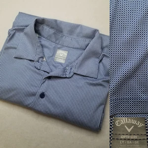 Callaway Herren Large Tall LT blau kariert Polo Herren Hemd Golf Freizeit - Bild 1 von 11