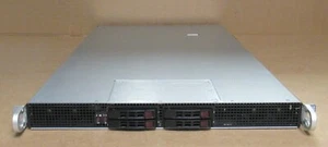 Supermicro CSE-118 2x E5-2698v3 128GB Ram 2x Nvidia Tesla K80 GPU 1U Rack Server - Picture 1 of 2