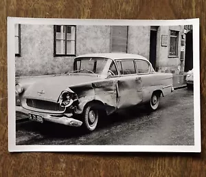 Vintage Photograph Opel Accident Car - Picture 1 of 2
