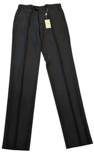 Armani Collezioni Dress Pants Men's 34 Gray Wool Blend Flat Front Straight NWT - Picture 1 of 13