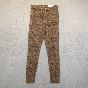 American Eagle Jeans Womens Size 6 Animal Print Super Hi Rise Jegging Denim - Picture 1 of 19