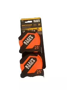 Klein Tools 9525VP 2 Pack 25 Feet Compact Tape Measure - Picture 1 of 2