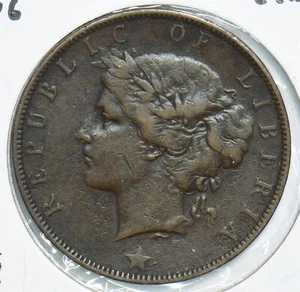 Liberia 1896 Cent 298967 combine shipping - Picture 1 of 2