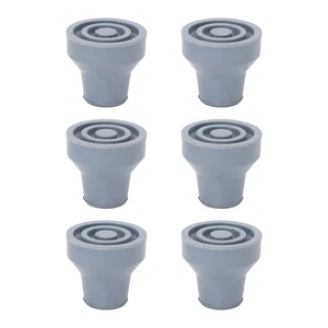19mm 6pcs Rubber Cane Tips Wear Resistant Stable Heavy Duty Soft Rubber Crut 3CS - Picture 1 of 12
