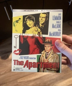 THE APARTMENT 4K UHD + Blu-Ray + Rare/OOP Slipcover Kino Lorber Jack Lemmon - Picture 1 of 6